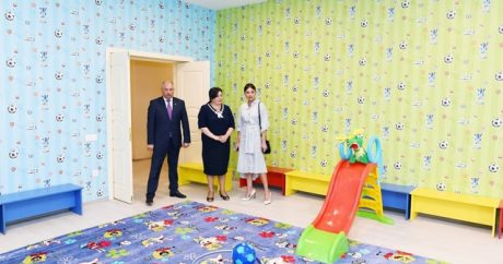 Mehriban Əliyeva körpələr evi-uşaq bağçasının açılışında iştirak edib – FOTO