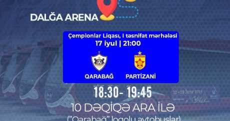 “Qarabağ”ın oyunu üçün xüsusi avtobuslar ayrıldı
