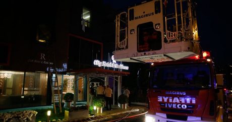 Türkiyədə hotel yanır – 10 yaralı – FOTO