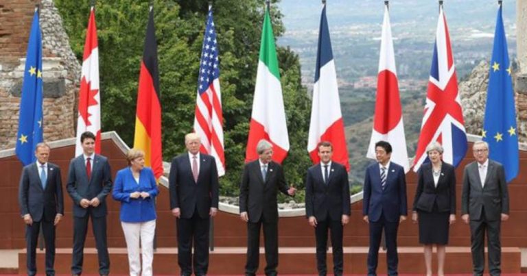 G7 sammitinin açılışı oldu