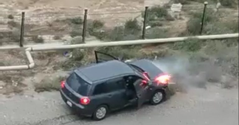 Masazırda avtomobil belə yandı – Video