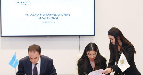 Heydər Əliyev Fondu ilə UNİSEF arasında Anlaşma Memorandumu imzalandı – FOTO