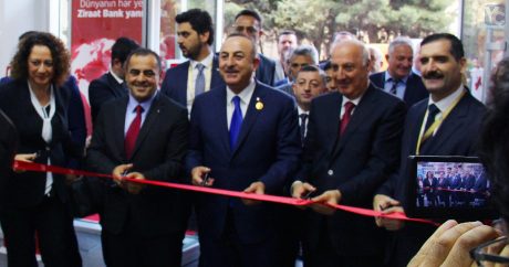 “Ziraat Bank Azərbaycan”ın 4-cü filialını nazir Mevlüt Çavuşoğlu Sumqayıtda açdı – FOTOLAR/VİDEO