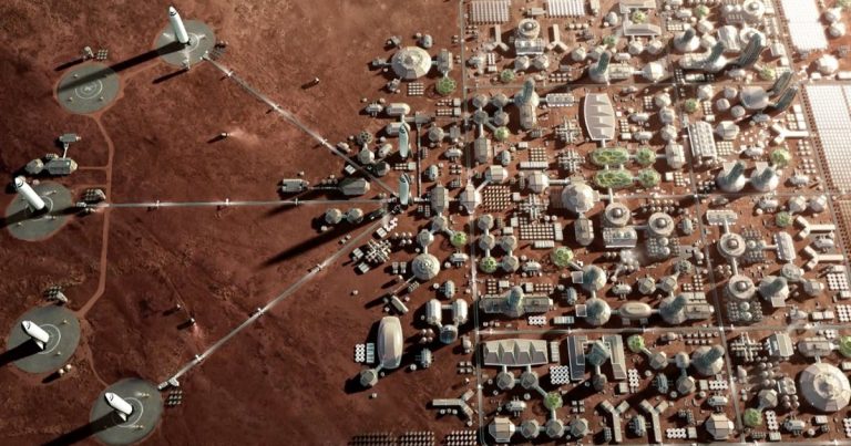 Marsda yaşayış bazasının yaradılması üçün 1000 “Starship” və 20 il vaxt lazımdır