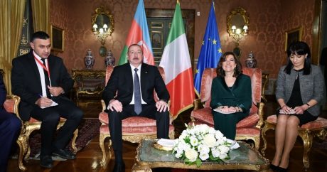 İlham Əliyev İtaliya Senatının Sədri ilə görüşdü – FOTOLAR