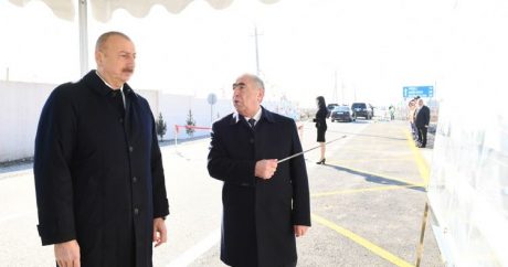 Prezident Kürdəmirdə yol açılışında iştirak edib – FOTOLAR/YENİLƏNİB