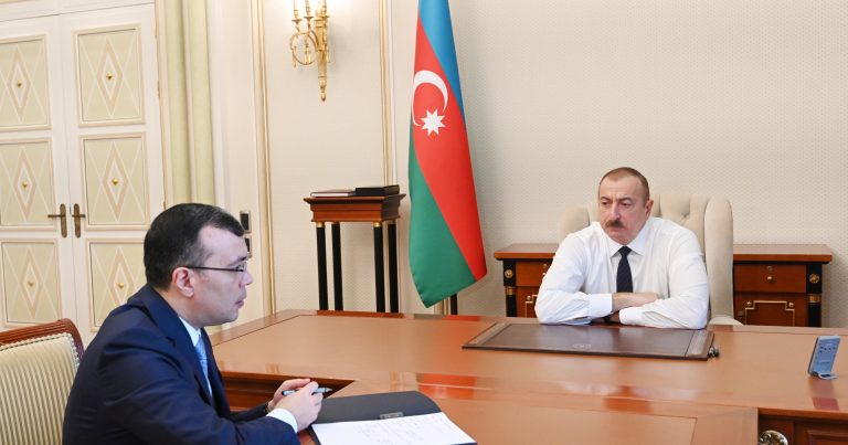 Prezident nazir Sahil Babayevi qəbul etdi