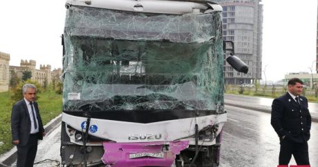 Sumqayıtda avtobus qəzası – 14 nəfər xəsarət alıb
