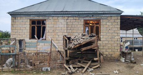 Ermənistan yenidən Dondar Quşçu kəndində yaşayış evlərini atəşə tutub – FOTO