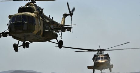 “TurAZ Qartalı – 2020” təlimləri helikopterlərin iştirakı ilə davam edir – VİDEO