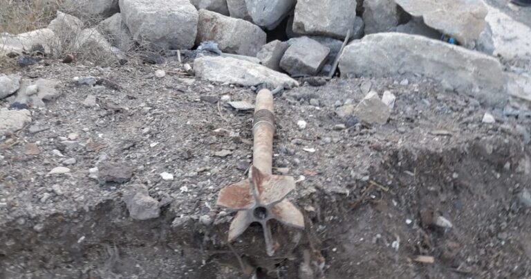 Nərimanov rayonunda top mərmisi tapıldı