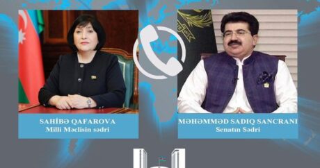Sahibə Qafarova ilə Pakistan Senatının sədri arasında telefon danışığı olub
