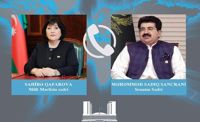 Sahibə Qafarova ilə Pakistan Senatının sədri arasında telefon danışığı olub