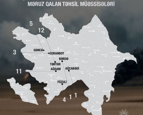 Düşmən təxribatı nəticəsində dağıdılan məktəblərin sayı –  3 məktəbli həlak oldu / RƏSMİ