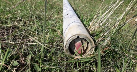 Goranboyda “Smerch”dən atılmış kasset raketin hissələri aşkalandı – FOTO