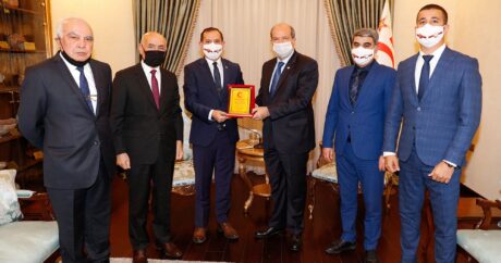 Şimali Kiprin prezidenti Orxan Həsənoğlunu qəbul etdi – FOTO
