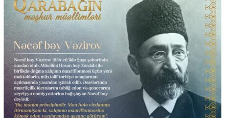 “Qarabağın məşhur müəllimləri” – Nəcəf bəy Vəzirov
