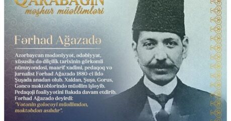 “Qarabağın məşhur müəllimləri” – Fərhad Ağazadə