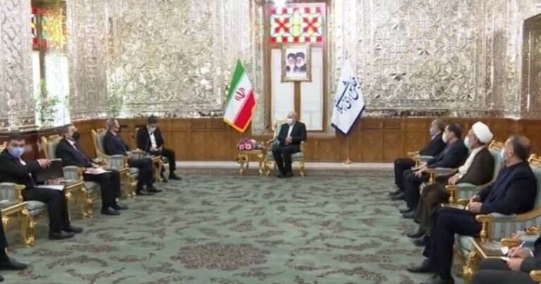 Ceyhun Bayramov İranda İslam Şurası Məclisinin sədri ilə görüşdü