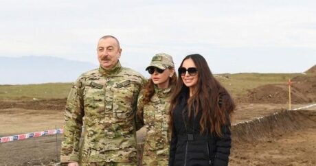 Prezidentin xanımı və qızı ilə Şuşa səfəri – FOTOLAR