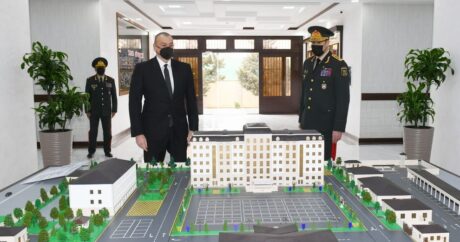 İlham Əliyev “N” saylı hərbi hissənin açılışında – FOTO