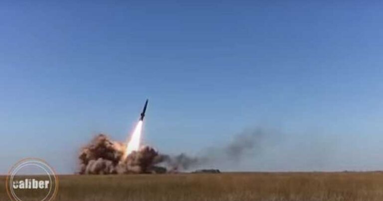 Şuşaya “İskəndər M” raketinin atılmasının görüntüləri – VİDEO