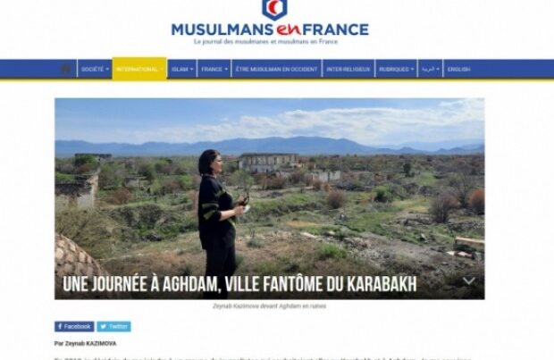 Ağdamdakı erməni vəhşiliyi Fransa portalında