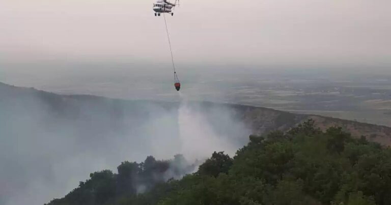 Füzulidə minalanmış meşə zolağı yanır – Əraziyə helikopter cəlb edildi
