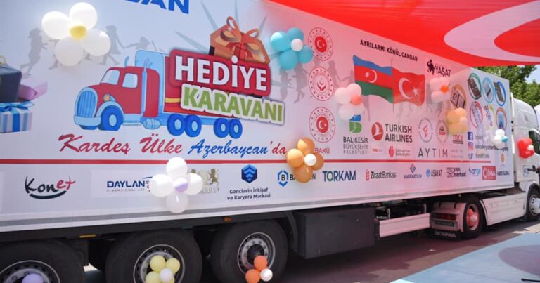 “Hədiyyə Karvanı” Türkiyədən Azərbaycana gəldi – FOTO