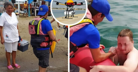 Dron boğulmaqda olan bir nəfəri xilas etdi – İlk dəfə