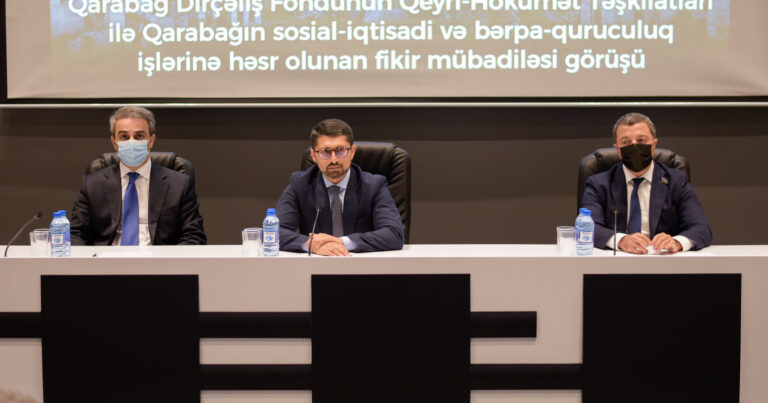 Qarabağ Dirçəliş Fondu Qeyri-Hökumət Təşkilatlarının nümayəndələri ilə görüşdü – FOTO