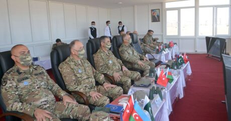 Azərbaycan, Türkiyə və Pakistan generalları “Üç qardaş – 2021” təlimlərini izlədi – VİDEO