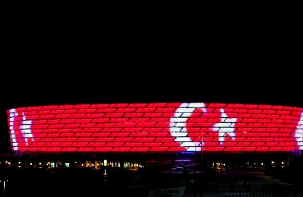 BOS Türkiyə bayrağı ilə işıqlandırılacaq