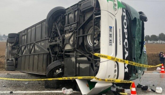 Türkiyədə sərnişin avtobusu aşdı – 2 ölü, 28 yaralı – VİDEO