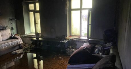 Neftçalada 6 otaqlı ev yandı