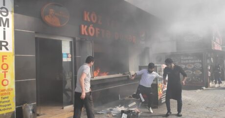 Məşhur dönərxanada güclü PARTLAYIŞ – Bakıda / FOTO