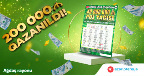 Azərbaycan ani lotereyaları tarixində ən böyük uduş – 200.000 manat qazanıldı