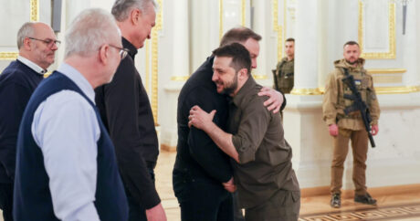 Dörd ölkənin prezidenti Kiyevdə Zelenski ilə görüşdü