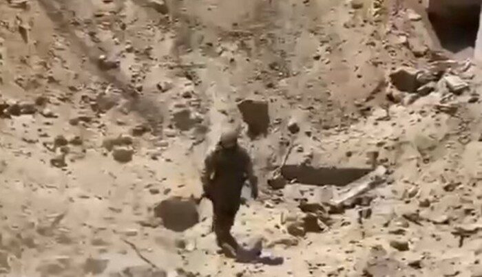 Rusların Ukraynaya atdığı hava bombasının yaratdığı DƏHŞƏT – Hərbçi nümayiş etdirdi – ANBAAN VİDEO