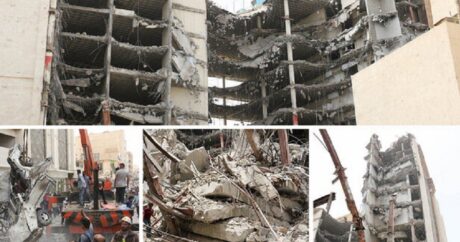 İranda ofis binasının çökməsi nəticəsində ölənlərin sayı açıqlandı
