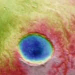 Marsda insan gözünə bənzəyən krater – FOTOLAR