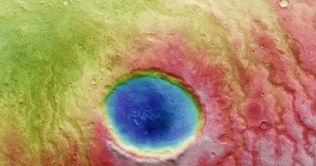 Marsda insan gözünə bənzəyən krater – FOTOLAR