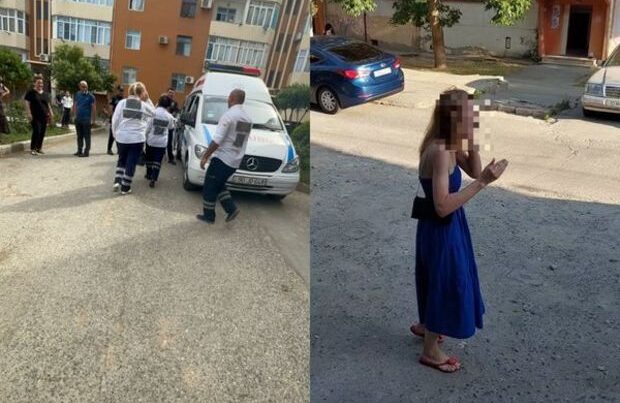 Bakıda uşaq sığınacağı önündə insident: Qadın iki dəfə polis çağırdı – VİDEO