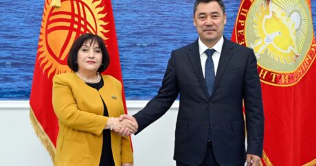 Sahibə Qafarova Qırğızıstan Prezidenti ilə görüşdü