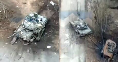Rusiyanın iki tankı belə vuruldu – ANBAAN VİDEO