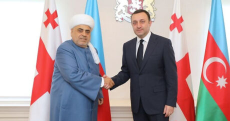 Allahşükür Paşazadə İrakli Qaribaşvili ilə görüşdü