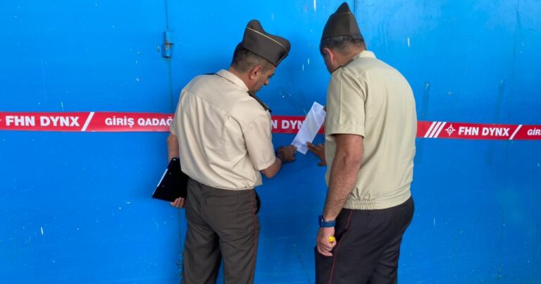 Bakıda yanğın təhlükəli obyektin fəaliyyəti məhdudlaşdırıldı – FOTO/VİDEO