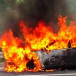 Zirzəmidəki avtomobil yandı – Xırdalanda