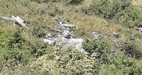 Tuğ kəndində Ermənistana məxsus helikopter qalıqları aşkar edildi – FOTO