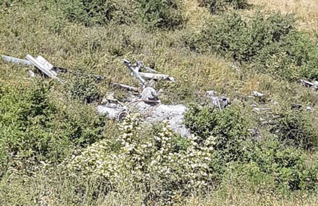 Tuğ kəndində Ermənistana məxsus helikopter qalıqları aşkar edildi – FOTO